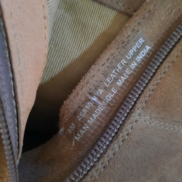 Diba Suede Leather Fringe Tan Booties - Picture 10 of 11